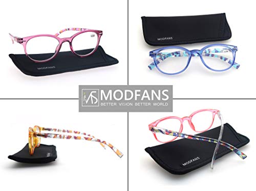Un Pack de 4 Gafas de Lectura 1.0/Gafas para Presbicia Mujeres,Buena Vision Ligeras Comodas,Vista de Cerca/Vista Cansada
