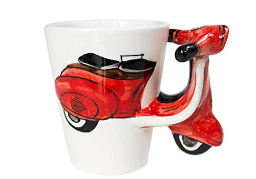 Un Regalo de Vespa, Taza de Café Hecho a Mano por Life Arts