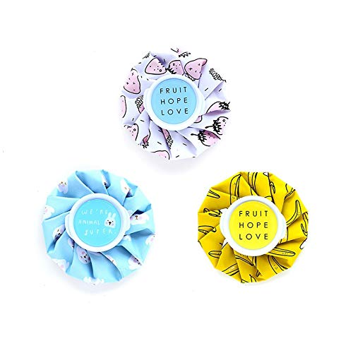 Una botella de agua caliente bolsas cabeza de rodilla for aliviar el dolor de la pierna del paquete de hielo elementos calentadores de la mano del hogar historieta del verano de doble propósito bolsas