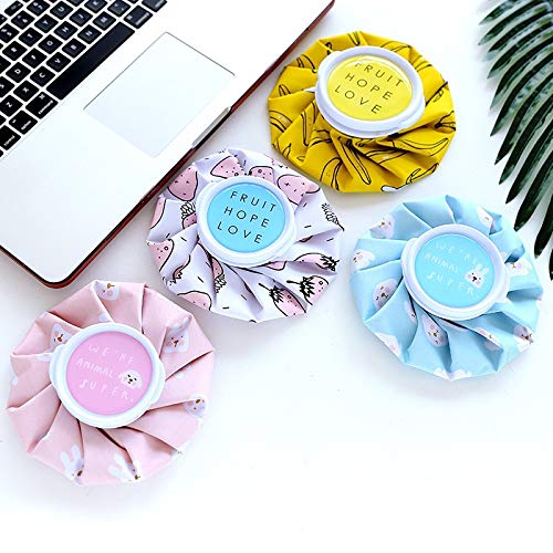 Una botella de agua caliente bolsas cabeza de rodilla for aliviar el dolor de la pierna del paquete de hielo elementos calentadores de la mano del hogar historieta del verano de doble propósito bolsas