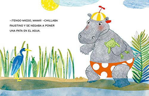 ¡Una historia en 5 minutos! El hipopótamo aprende a nadar: 11 (Tres pasos)