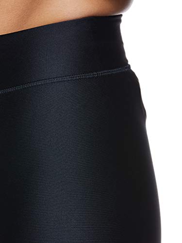 Under Armour Heatgear Armour Graphic Pantalones Deportivos para Mujeres, Pantalones Transpirables de Mujer, cómodas Mallas Deportivas de compresión, Black/White/Metallic Silver (001), LG