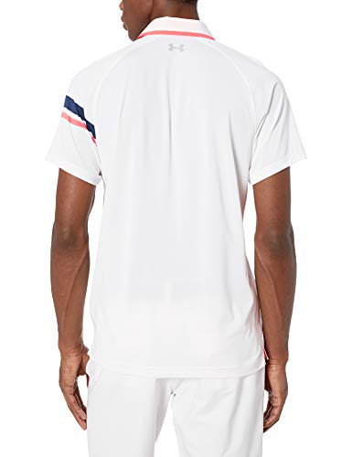 Under Armour Tour Tips Drive Polo para Hombre, Hombre, Polo, 1327033, Blanco (100)/Gris Mod, M