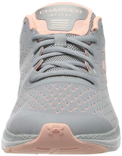 Under Armour UA GS Charged Impulse, Zapatillas de Running Unisex Niños, Gris (Mod Gray/Peach Frost/Peach Frost), 40 EU