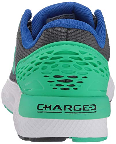 Under Armour UA GS Charged Rogue 2, Zapatillas para Correr, Calzado Deportivo de Calidad Unisex Adulto, Gris (Pitch Gray/Versa Blue/Vapor Green, 39 EU