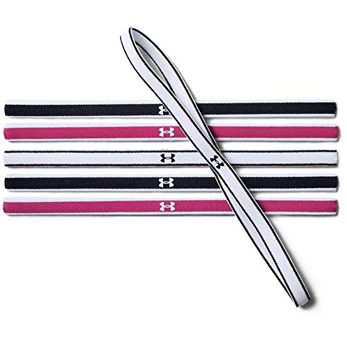 Under Armour UA Mini Headbands (6pk) Cintas Para El Pelo, Pack De 6 Diademas Deportivas Mujer Negro OSFA