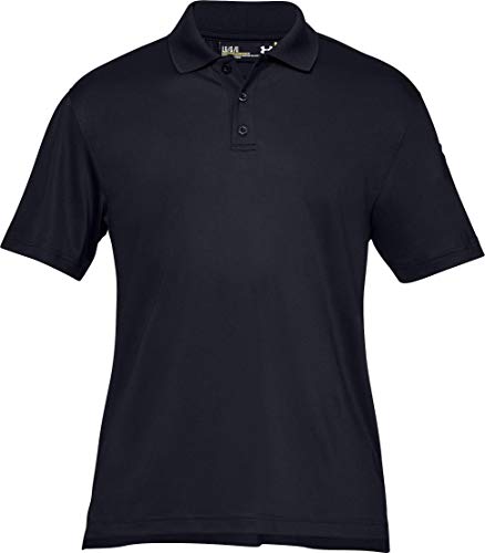 Under Armour UA TAC Performance Polo, Hombre, Negro (Black/Black 001), M