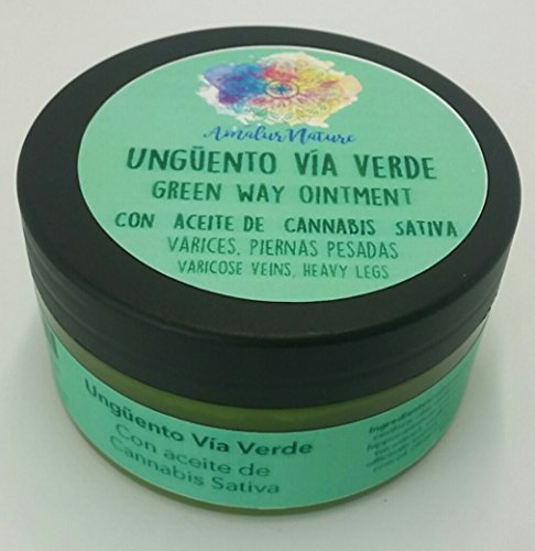 Ungüento Vía Verde - Crema para varices y piernas cansadas e inflamadas - 100% natural y artesanal - 100 ml