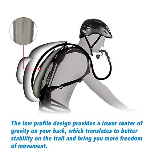 Unigear Bolsa De Agua para Mochila Hidratación 2/2.5/3L Depósito De Dgua Portátil TPU Libre de BPA Tubo Desmontable Apertura Grande Bolsa Hidratación para Ciclismo Senderismo Excursionismo Camping