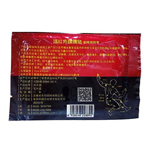 Unim - 24 parches/3 bolsas, emplasto chino para aliviar dolores derivados de la artritis reumatoide, espalda, rodilla, etc