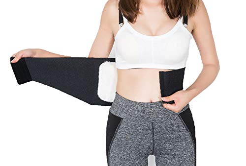 Unisxe regla de grado médico cachemir lumbar renal calentador cinturón ajustable Cozy abdominal estómago envoltura de pantalla inferior térmica de dolor de espalda apoyo lumbar Waisband cartón