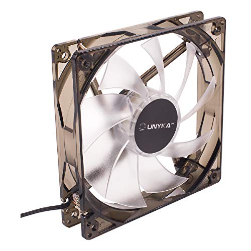 UNYKAch 51793 Carcasa del Ordenador Ventilador - Ventilador de PC (Carcasa del Ordenador, Ventilador, 12 cm, 1200 RPM, 19 dB, Blanco)