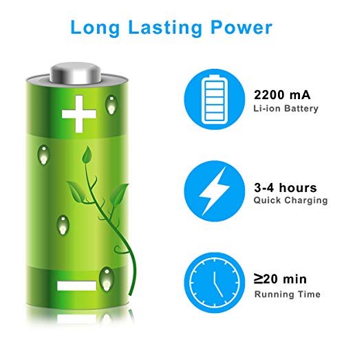 URAQT Aspiradora de Mano, 120W Aspirador Mano Sin Cable Potente, Carga rápida USB Aspiradoras en Seco y Húmedo, Batería de 2200mAh,Filtro Lavable, Accesorio Completo para Oficina, Hogar, Coche