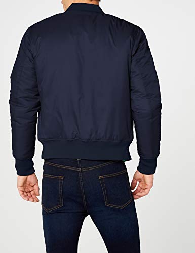 Urban Classics Basic Bomber Jacket, Navy, M para Hombre