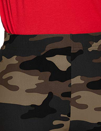 Urban Classics Mujer Leggings Camuflaje, Tanto para Vestir o como para Hacer Deporte, Mallas para Yoga, en Tonos, Talla S, Negro (Dark Camo)