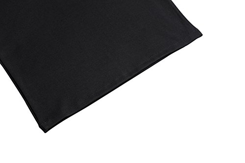 Urban GoCo Mujeres Falda Midi Lápiz Cintura Alta Elasticidad Bodycon Tubo Falda Oficina Negro S