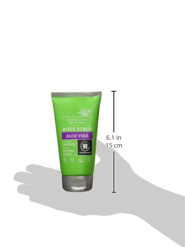 Urtekram Exfoliante Corporal de Aloe Vera BIO, con “efecto de gel a leche”, 150 ml