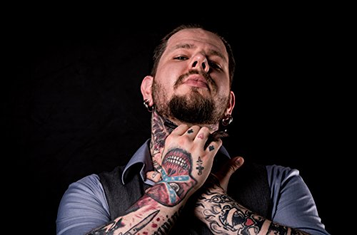 urwunder preciso Premium de navaja de afeitar Afeitado con estuche de viaje de piel y cuchillas de repuesto con instrucciones | Modelo beardo | Ideal para la Incluso de afeitado o para afeitado Lassen