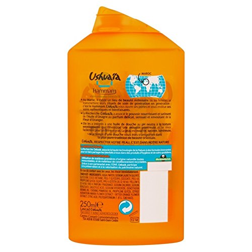 Ushuaia, Geles de ducha onagra y azahar, pack of 3x 250 ml