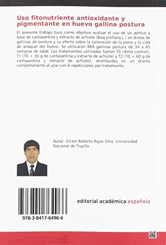 Uso fitonutriente antioxidante y pigmentante en huevo gallina postura: Su efecto sobre la coloración de la yema y la vida de anaquel del huevo