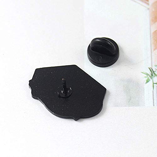 Uteruik - Broche esmaltado con diseño de gato con texto en inglés "If I fit I fit", 1 pieza