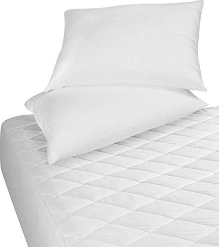Utopia Bedding - Protector de colchón Acolchado - Microfibra - Transpirable - Funda para colchon estira hasta 38 cm de Profundidad - 90 x 190 cm, Cama 90