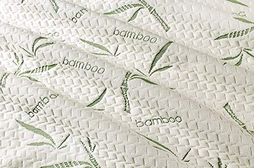 Utopia Bedding Protector de colchón Impermeable de bambú Funda de colchón y Ajustable (90 cm x 190 cm x 30 cm)