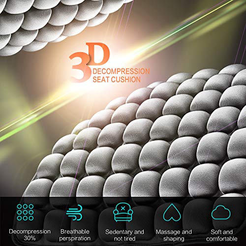 UUQ El Cojín Inflable Ortopédico Apoyo Lumbar Brindan Alivio para el Dolor de Espalda, Ciática, Coxis, Cojines Ergonómico para Silla para el Hogar, Oficina,Coche