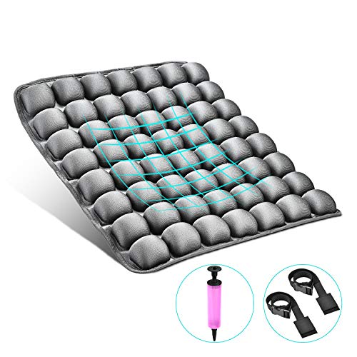 UUQ El Cojín Inflable Ortopédico Apoyo Lumbar Brindan Alivio para el Dolor de Espalda, Ciática, Coxis, Cojines Ergonómico para Silla para el Hogar, Oficina,Coche