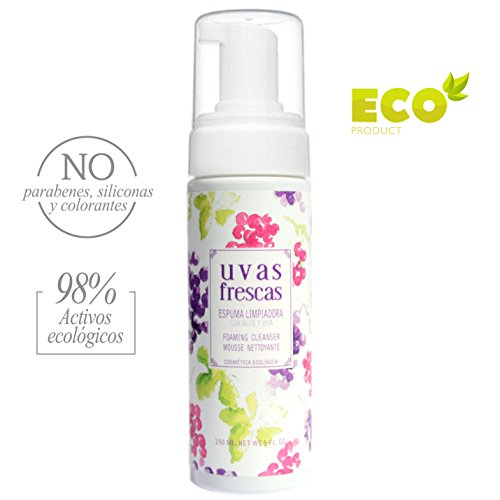 Uvas Frescas Espuma Limpiadora Ecológica con Aloe - 150 ml