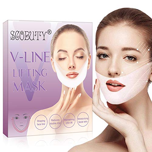 V-shaped Slimming Mask,V-shape Mask,V Line Mask,V Shaped Facial Mask,Lift and Firm, Reduce Double Chin,Moisturizing