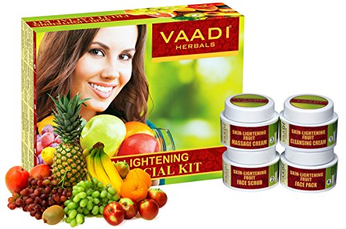 Vaadi Herbals Facial Kit – skin-lightening frutas Facial Kit – All Natural – apto para todos los tipos de piel y tanto para hombres y mujeres – 70 gramos -