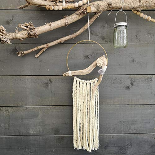 Vaessen Creative Metal para Manualidades, 25cm de Diámetro, 3 mm de Grosor, Aro Atrapasueños, Anillo de Guirnalda para Tapiz de Macramé, Ganchillo, Bohemia, Decoraciones Nupciales y Más, Dorado