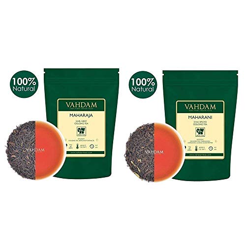 VAHDAM, Muestra De Hojas De Té Oolong - 5 TEAS, 25 porciones | TÉ OOLONG PARA LA PÉRDIDA DE PESO | 5 Delicioso té Oolong | 100% té adelgazante natural, té para perder peso, té desintoxicante