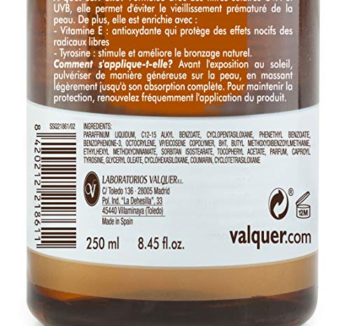Valisol Aceite Solar Protector SPF6 con Acelerador de bronceado - 250ml