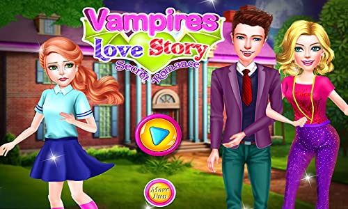 Vampiro Historia de amor & Secreto Romance - Un juego de fantasía romántica para los adolescentes para descubrir un triángulo amoroso inusual