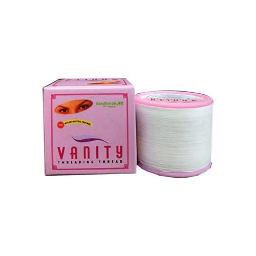 Vanity - 2 bobinas de 300 m para depilación con hilo de cejas, hilo extra suave y fuerte, anti bacteriano
