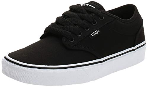 Vans Atwood, Zapatillas para Hombre, Negro (Black/White Canvas 187), 43 EU