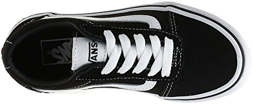 Vans Ward Suede/Canvas, Zapatillas Unisex niños, Negro ((Suede/Canvas) Black/White Iju), 36.5 EU