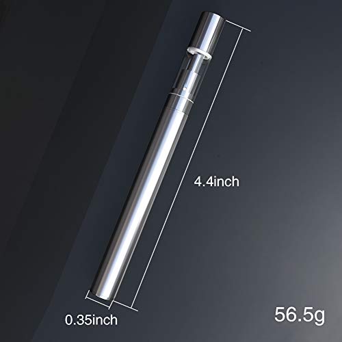 Vaporizador CBD vape pen para cigarrillo electrónico con batería de 350 mAh y tanque recargable de 0.5 ml y bolsa de transporte, sin nicotina y líquido (2 piezas)