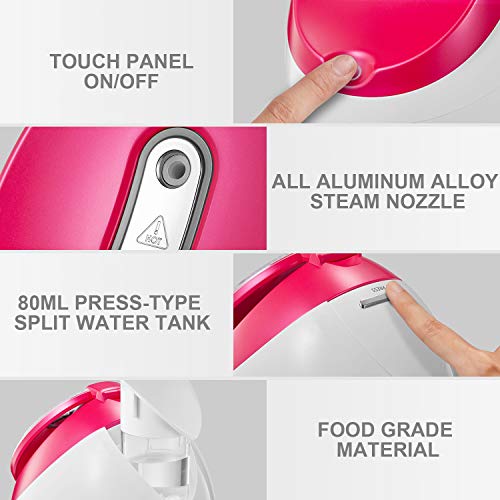 Vaporizador Facial - Spray SPA Facial de Nano Iónico Hogareño,Hidratante Apertura de poros Limpieza de puntos negros Sauna portátil portátil Sistema de SPA Nano pulverizador facial