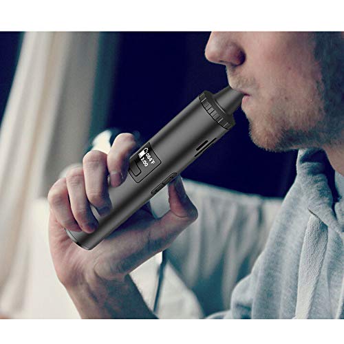 Vaporizador hierba seca portátil, flujo de aire aislado, cámara de cerámica, pantalla OLED y control de temperatura, tiempo de calentamiento de 30 s, sin nicotina