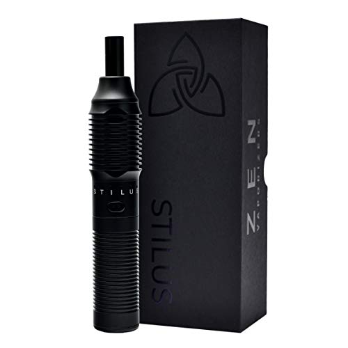 Vaporizadores ZEN Vaporizers® Stilus para hierbas, vaporizador de vaporizador noble, con 2 boquillas de vidrio y silicona, muy buen tiro, carcasa de aluminio + modular expansible - sin nicotina