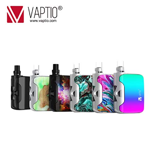 Vaptio Kit de cigarrillo electrónico original Fusion SP vape con batería incorporada de 1500 mAh 2 ml Potencia de salida del ecig del atomizador 50 w Sin E Líquido Sin nicotina (Marina)