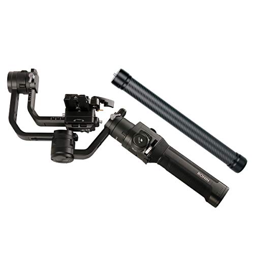 Varilla Palo Poste Extensión Fibra Carbono Profesional Monopod 1/4" compatible para DJI Ronin S/SC Moza Air Cross FeiyuTech AK4000 Zhiyun Crane 2/M2/3 Smooth 4 Weebill Lab