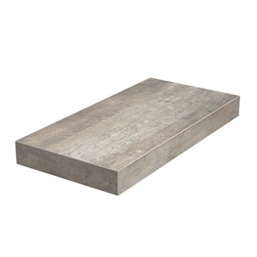 VASAGLE Estante Flotante, Estante de Pared para Fotos, Decoraciones, en Salón, Cocina, Pasillo, Dormitorio, Baño, Greige LWS024M01