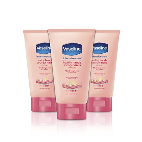 Vaseline Healthy Hands and Stronger Nails Hand Cream 75ml Pack of 3