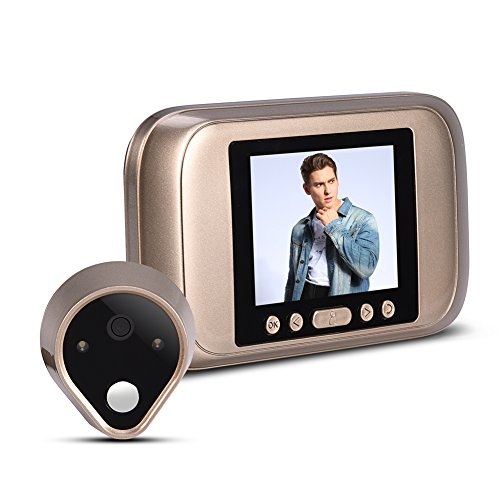 VBESTLIFE Viewer Timbre Inteligente Visual Digital con 3.2 Pulgadas Pantalla LED 1MP HD Mirilla Electronica Timbre Video de Puerta para Seguridad de Casa/Oficina /Hotel