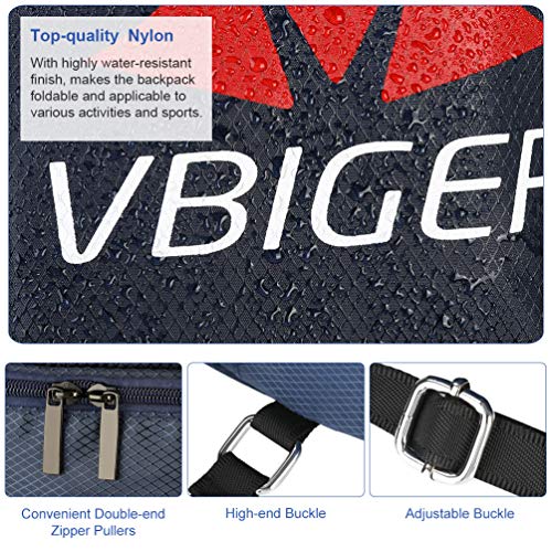 Vbiger Mochila Cuerda Unisex con Bolsas Zapatos para Deporte Gimnasio Senderismo Bicicleta Nadar (Azul)