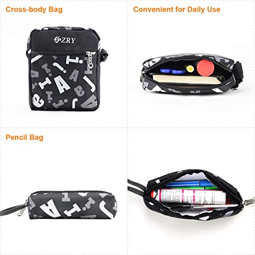 Vbiger Mochilas Escolares Juveniles con Ruedas Mochilas Niño Adolescentes Estuche de 6 Ruedas a Prueba de Agua con Bandolera para Niños Adolescentes de 1-6 Clase Primaria para Viajar Escalada (Negro)